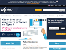 Tablet Screenshot of afnic.fr